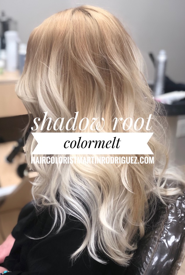 Shadow Root hair color melts with various tones for 2018